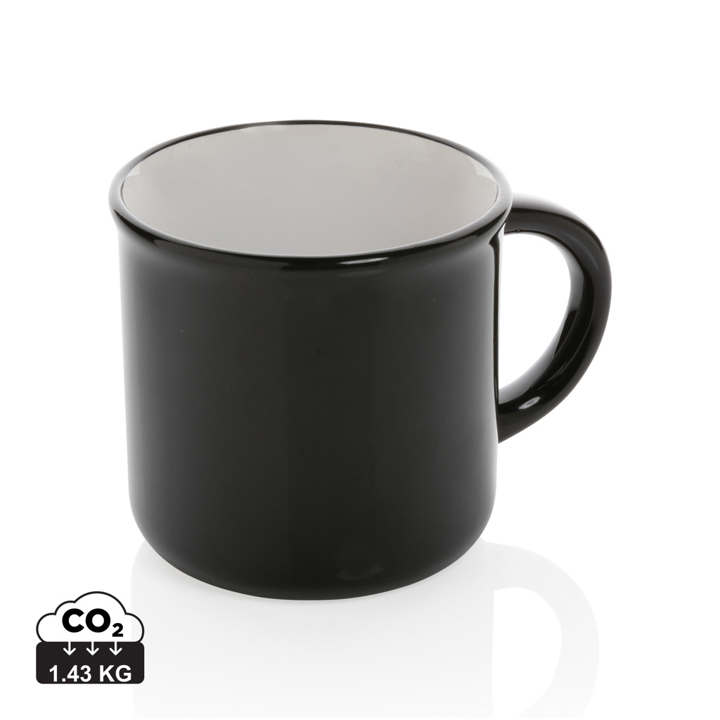 blacker Becher, Keramikbecher, Kaffeebecher, Griffbecher, CO2-Einsparung 1.43 kg