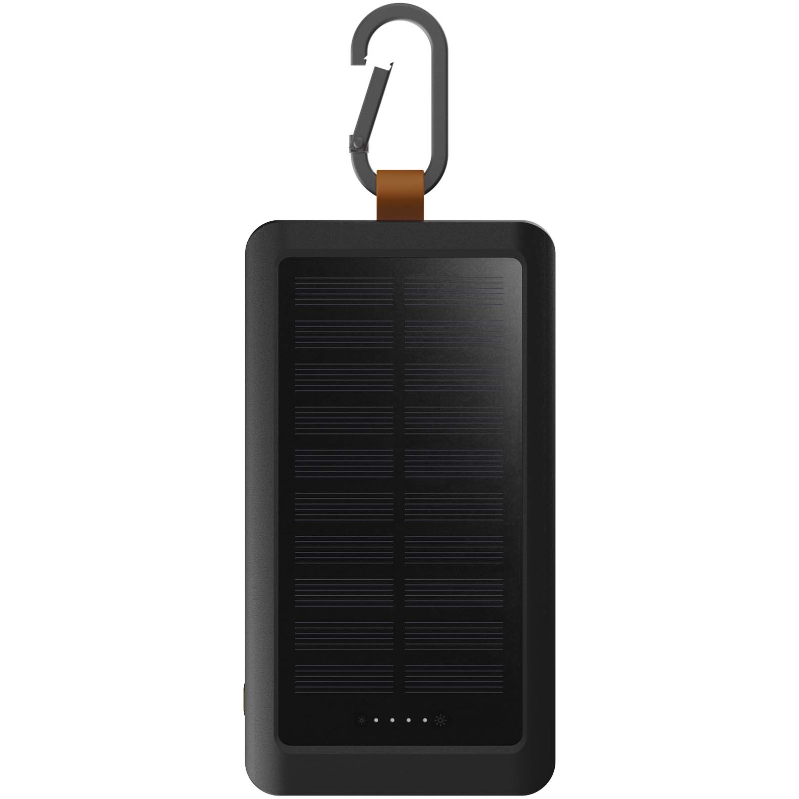 Solarladegerät, Powerbank, Ladegerät, Solarmodul, Carabiner
