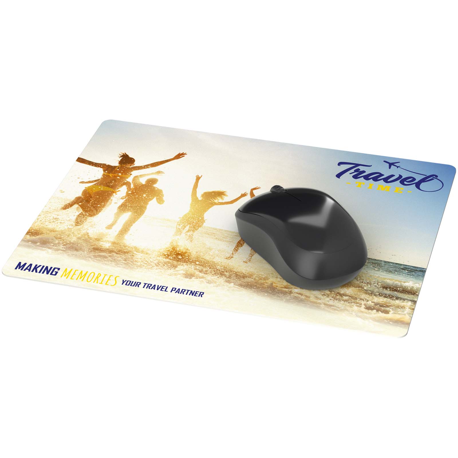 Schreibtischunterlage, Mauspad, Surf-Motiv, Strand-Szene, Reisezubehör