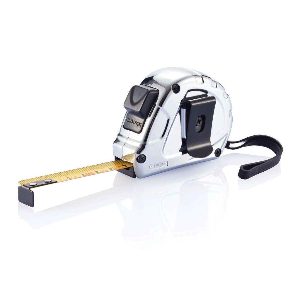 Maßband, Messband, Ausziehbares Maßband, Metallgehäuse, Metrische Skala