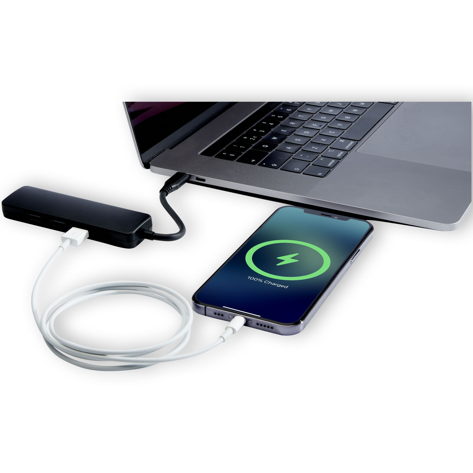 Ladestation, Laptop-Adapter, USB-C, Smartphone, Aufladen