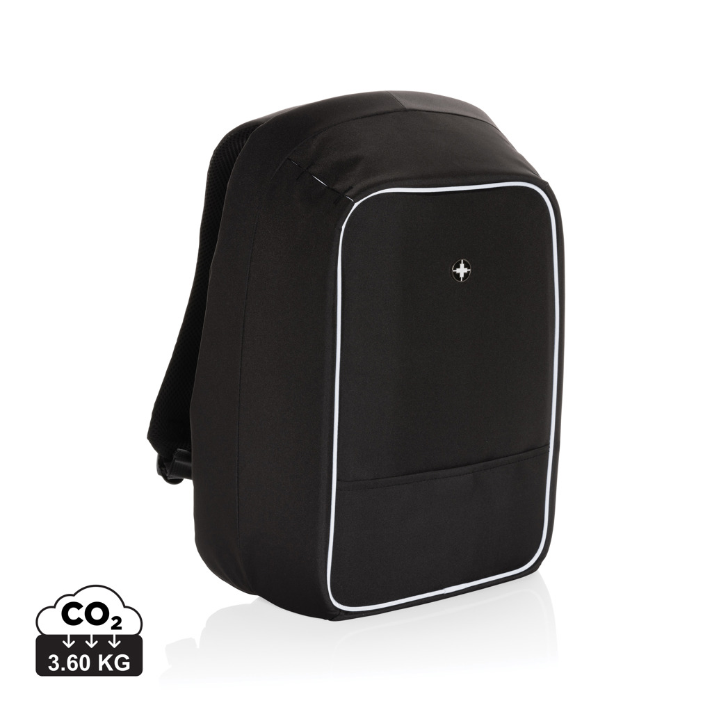Rucksack, Schwarz, Vordertasche, Reflektierender Rand, Leicht, Rucksack, Schwarz, Laptopfach, Reflektierende Kante, 3.6 kg, Rucksack, Schulrucksack, Schwarz, Reißverschluss, Fronttasche