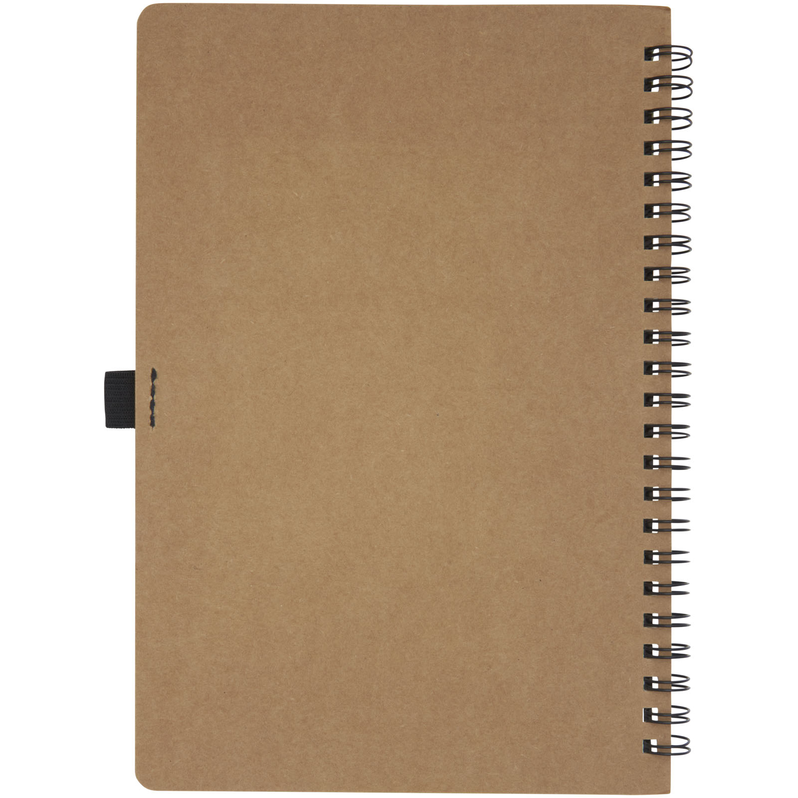 notebook, spiral-bound, Karton, braun, groß