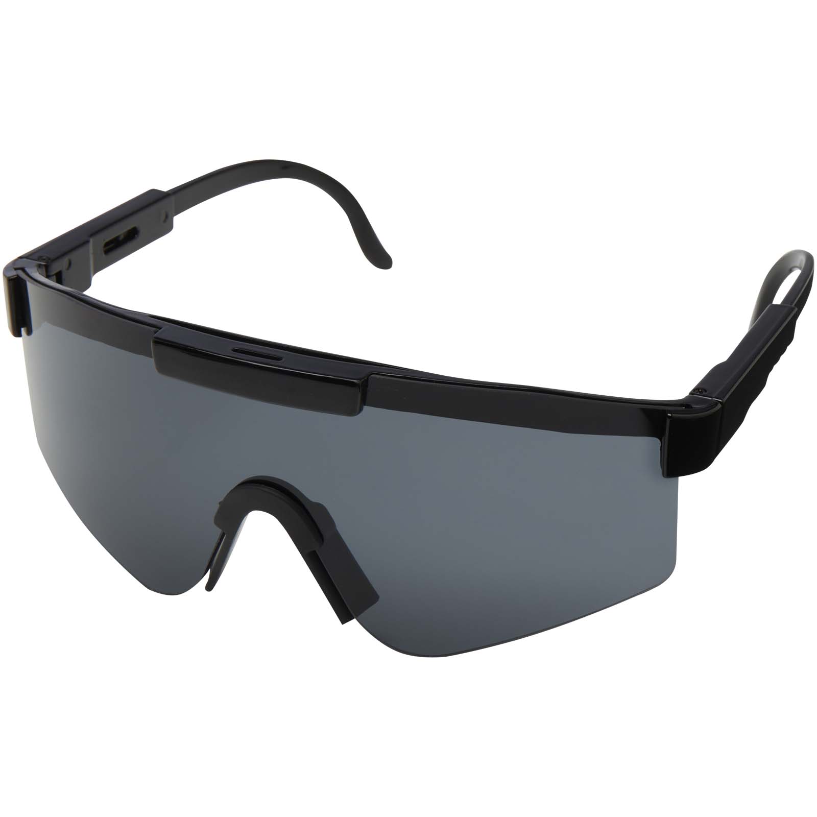 Sonnenbrille, Schirmlinse, Schwarz, Sport-Brille, Polycarbonat