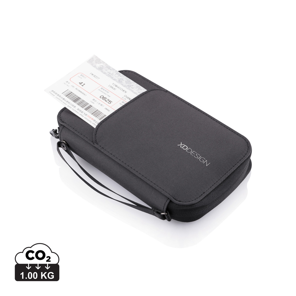 Reisetasche, Etui, Koffer, Brieftaschen-Etui, Kleinere Tasche, - Reisepasshülle, - Geldbörse, - Aufbewahrungsetui, - schwarze Hülle, - Compact Case, Koffer, Brieftasche, Portemonnaie, Reiseetui, XS Design