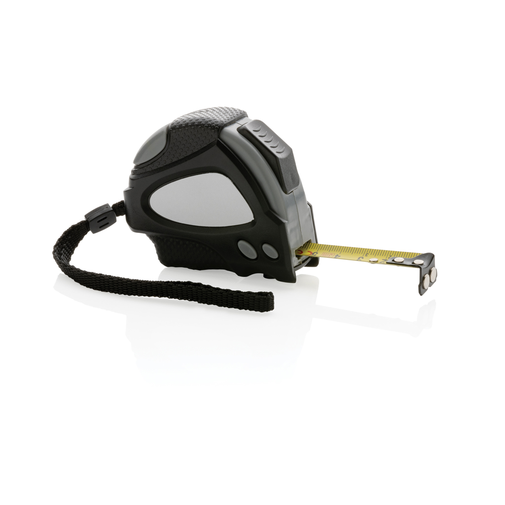 Maßband, Messband,  retractable, schwarz, silbern