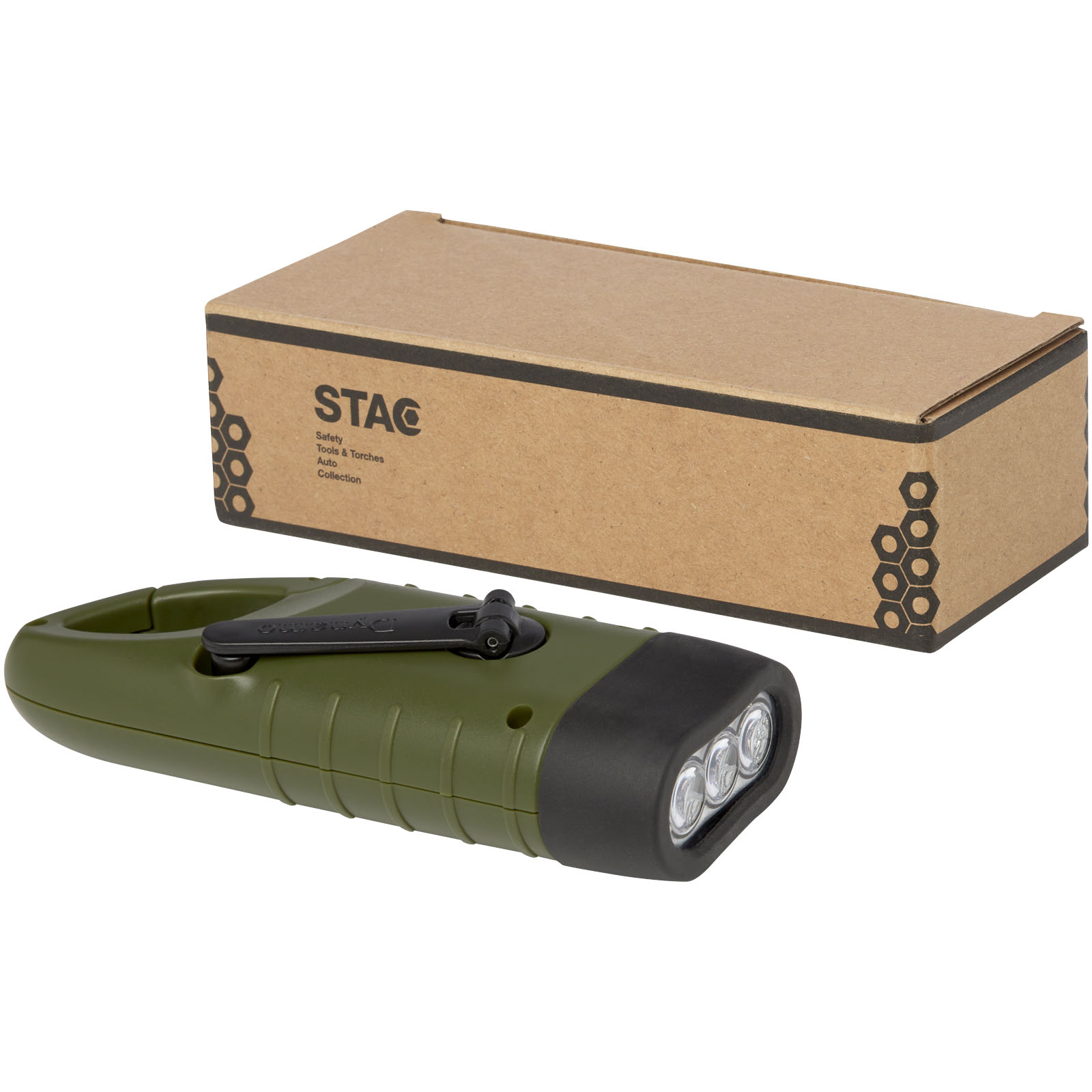 Notfalllampe, LED-Lampe, Taschenlampe, 3-LED, Grün