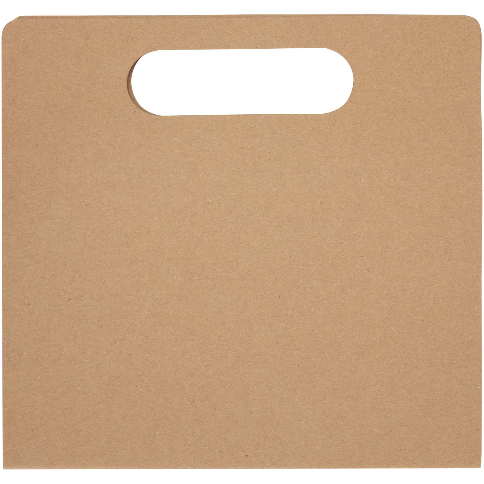 Kartonhandtasche, Papiertragetasche, braun, Tragegriff, einfach