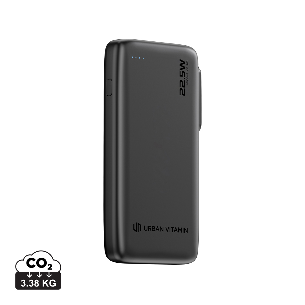 Elektronik, Handy, Telefon, Powerbank, 13000mAh, USB-C, drahtloses Laden, schwarz, Powerbank, Kapazität, 22,5 Wh, USB-C, Urban Vitamin, Power Bank, Batterie Pack, USB-C, 3200mAh?, Urban Vitamin