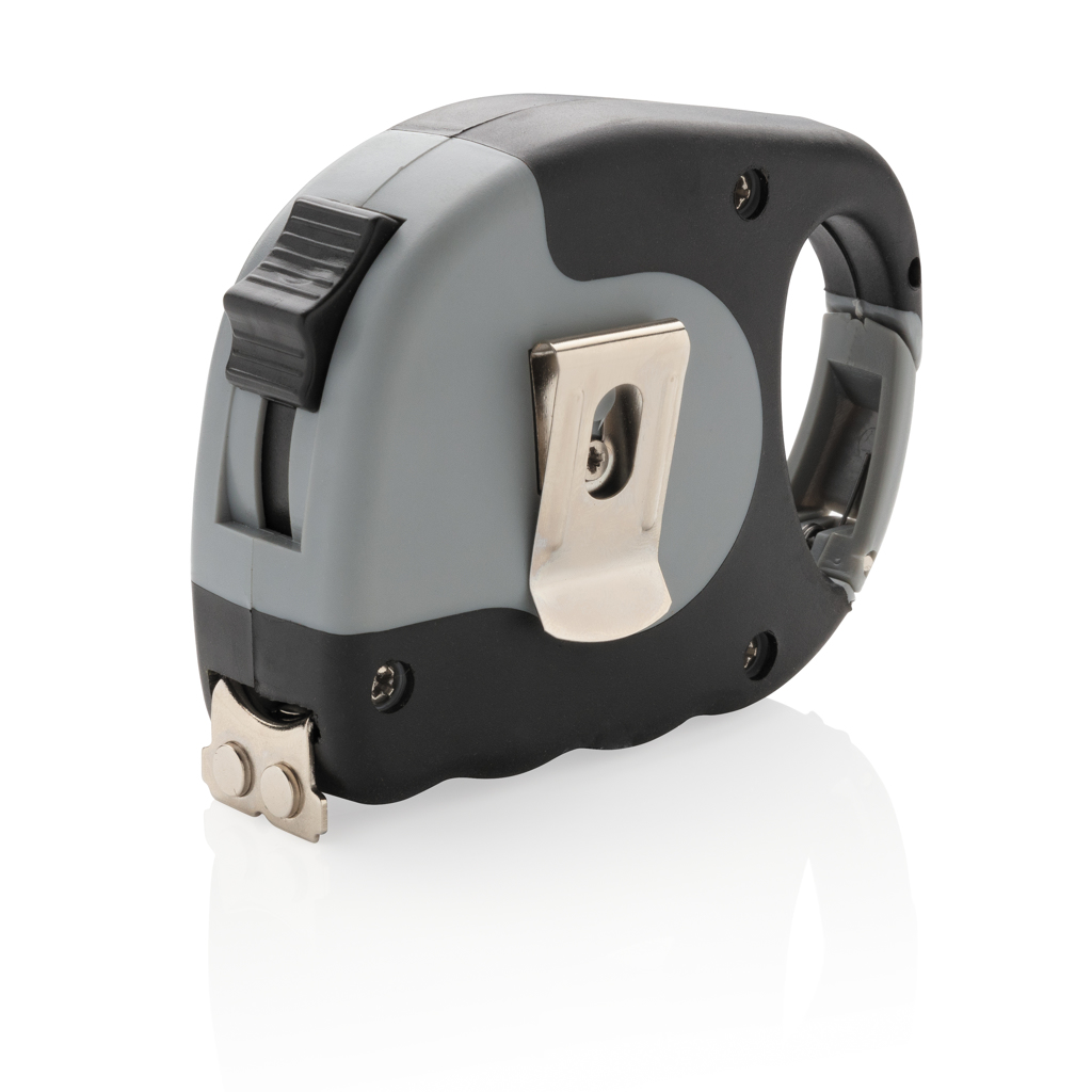 Taschenmesser, Bügelmesser, Knickmaßband, Metallclip, Gehäuse-gray