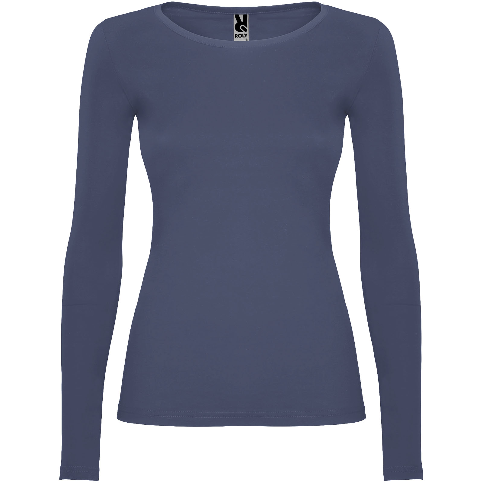 Langarmshirt, Blau, Kleidung, ungefüttert, Rundhalsausschnitt, lang:de, long-sleeve, crew-neck, blau, basic, Langarmshirt, Rundhalsausschnitt, einfarbig, lange Ärmel, dunkelblau, Langarmshirt, Stoff-Top, Crewneck, einfarbig, Dunkelblau