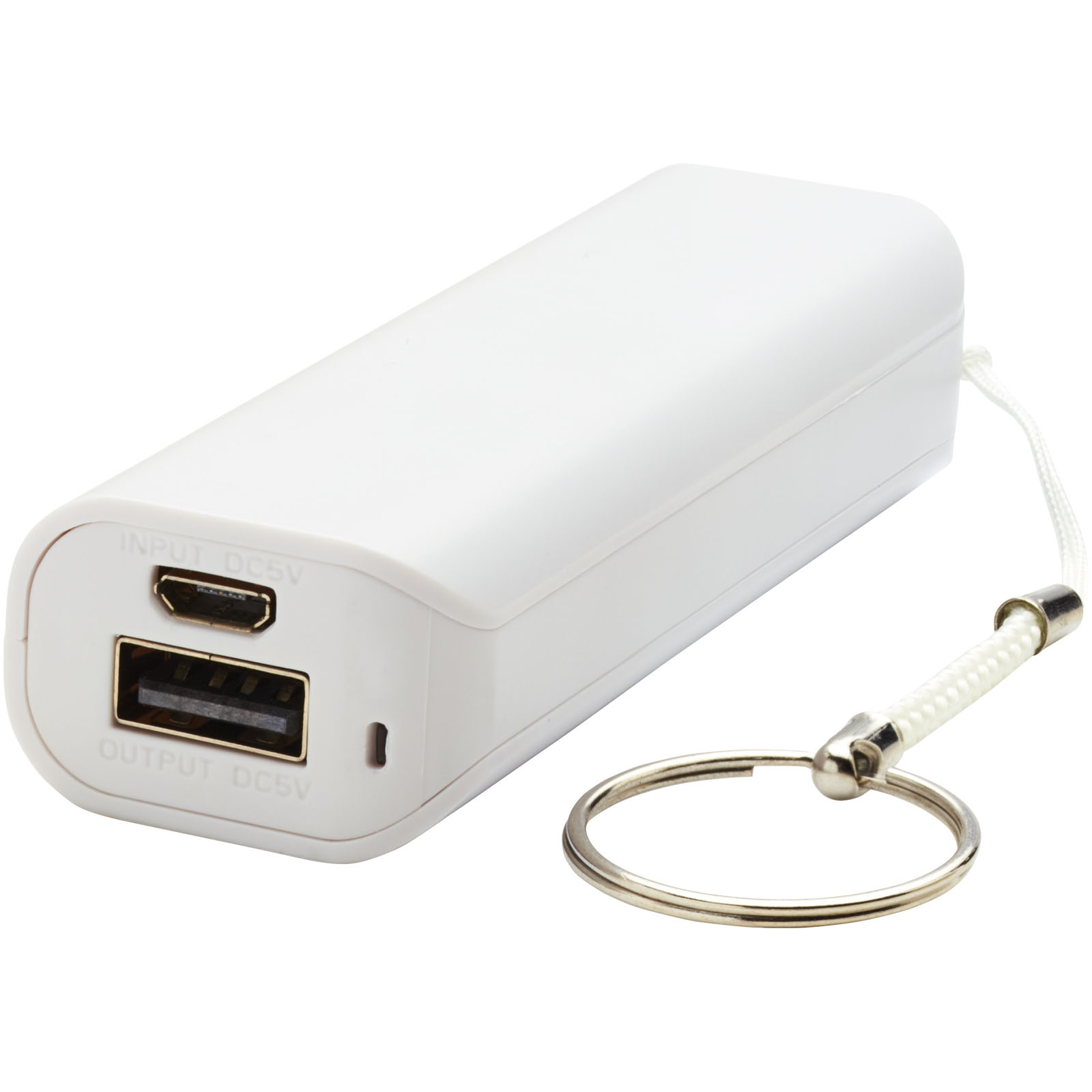 USB-Ladegerät, Powerbank, Weiß, USB-A, Schlüsselanhänger-Zubehör, Ladegerät, Powerbank, USB, Kabelschlüsselanhänger, Kompakt, power bank, usb charger, dc5v, usb-a, schlüsselanhänger