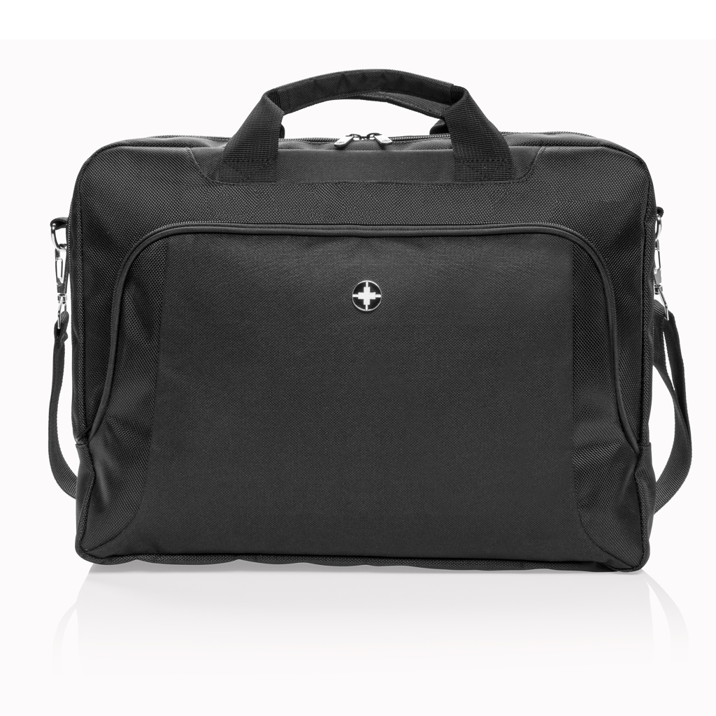 Koffer, Ac-Notebook Tasche, Schwarz, Tragriemen, Vordertasche