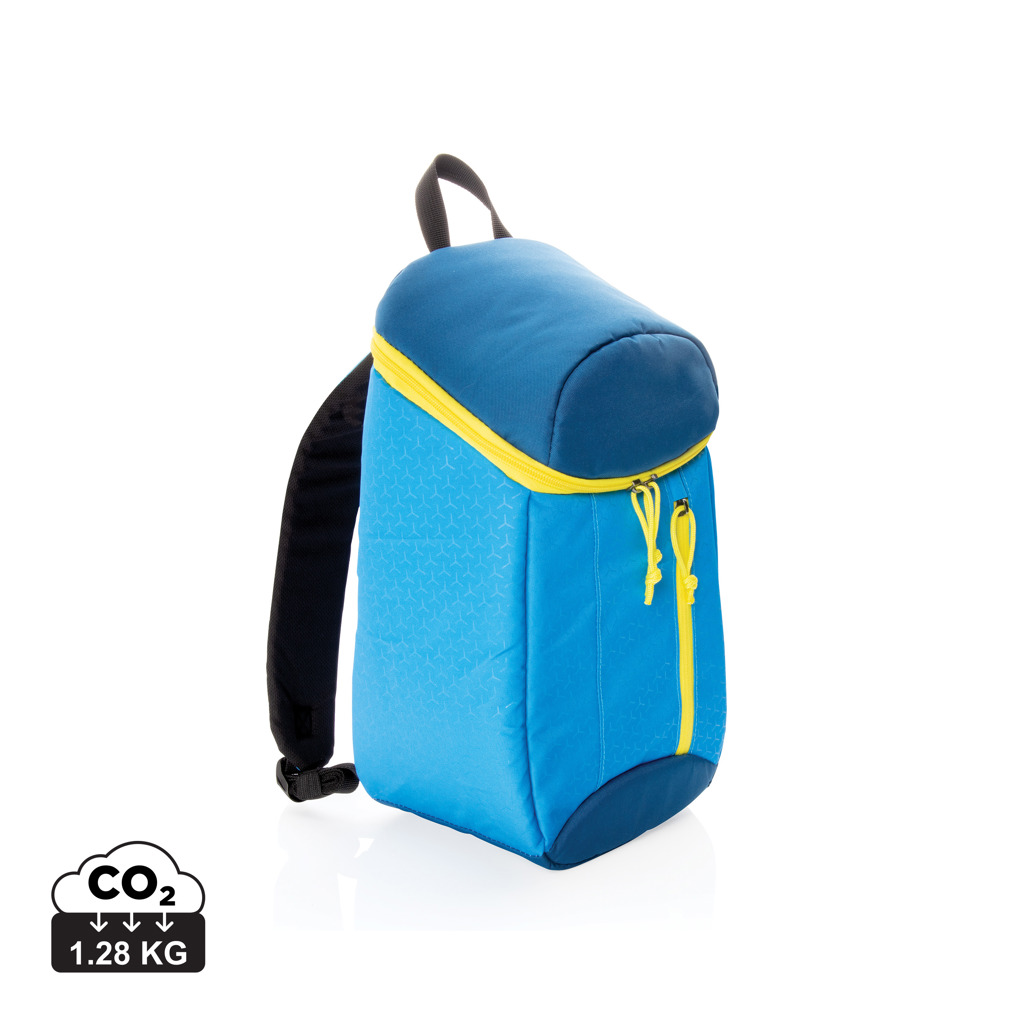 Rucksack, Blue backpack, Yellow zipper, Compact backpack, Carry lightweight