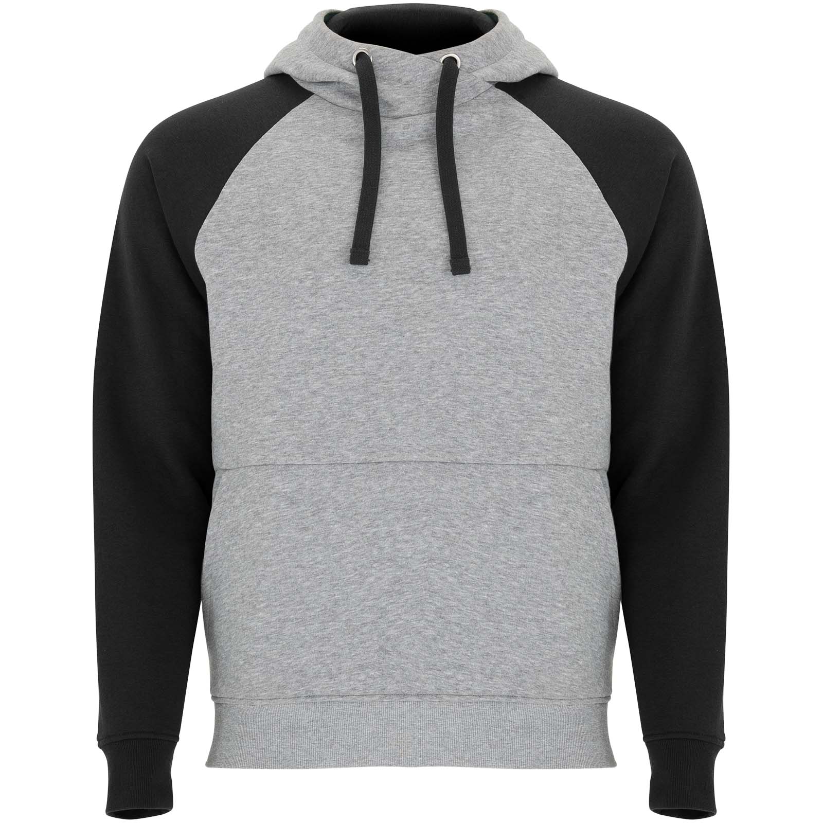 Hoodie, Pullover, Grau, Schwarze Ärmel, Kordelkapuze, Hoodie, Pullover, Grauer Hoodie, Schwarz-gesäumte Ärmel, Kanguru-Ausschnitt,  Hoodie, Schwarzärmel, Grau, Kapuze, Pullover, hoodie, hooded sweatshirt, Pullover, grau, schwarze bte