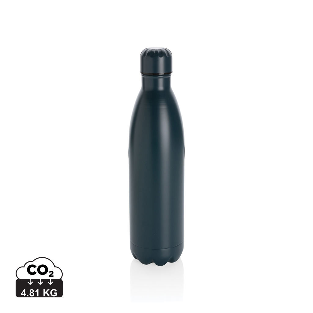 stainless bottle, thermo bottle, steel bottle, dunkelblau, ökologisch