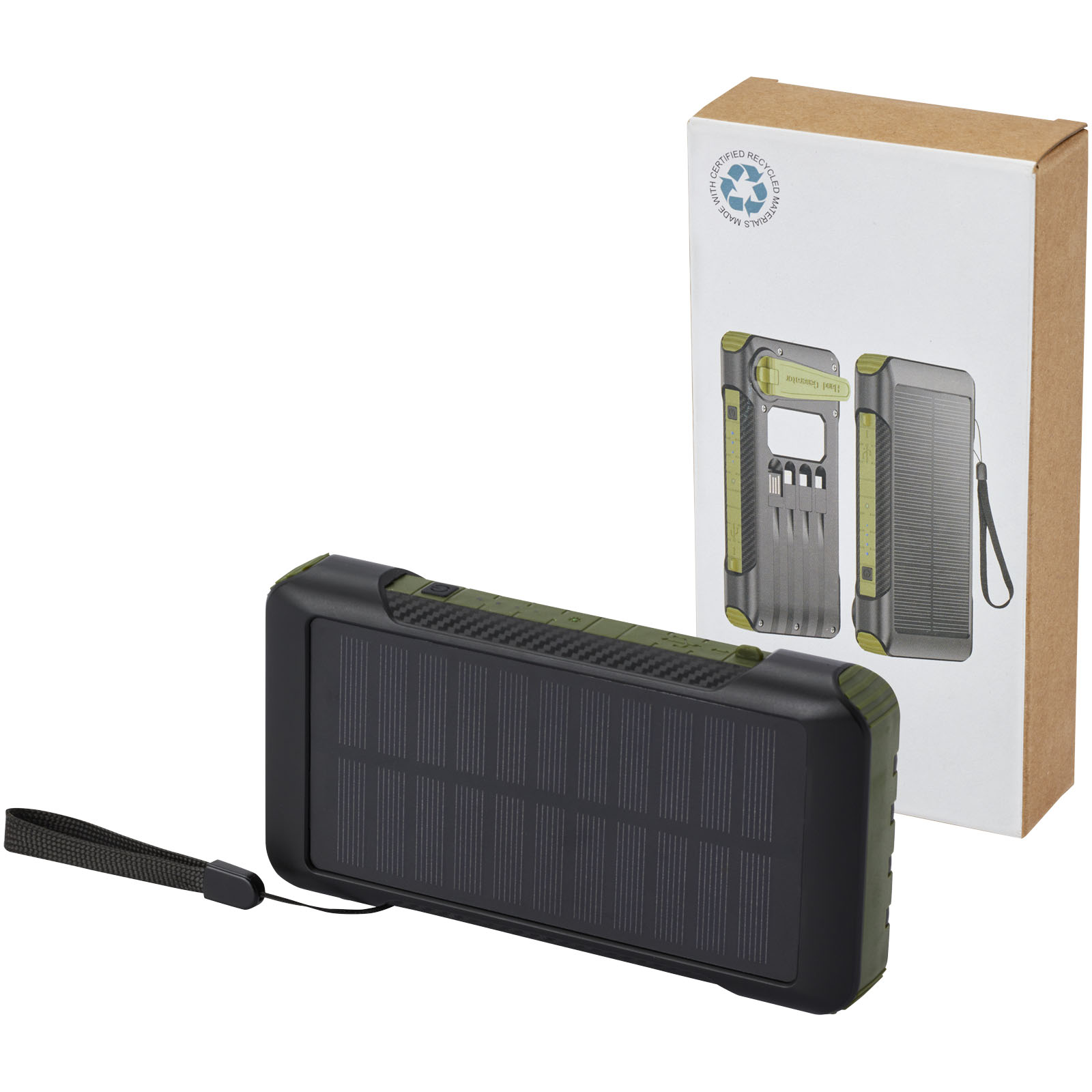 Solarladegerät, Powerbank, Robustes, Tragbar, Ladestation