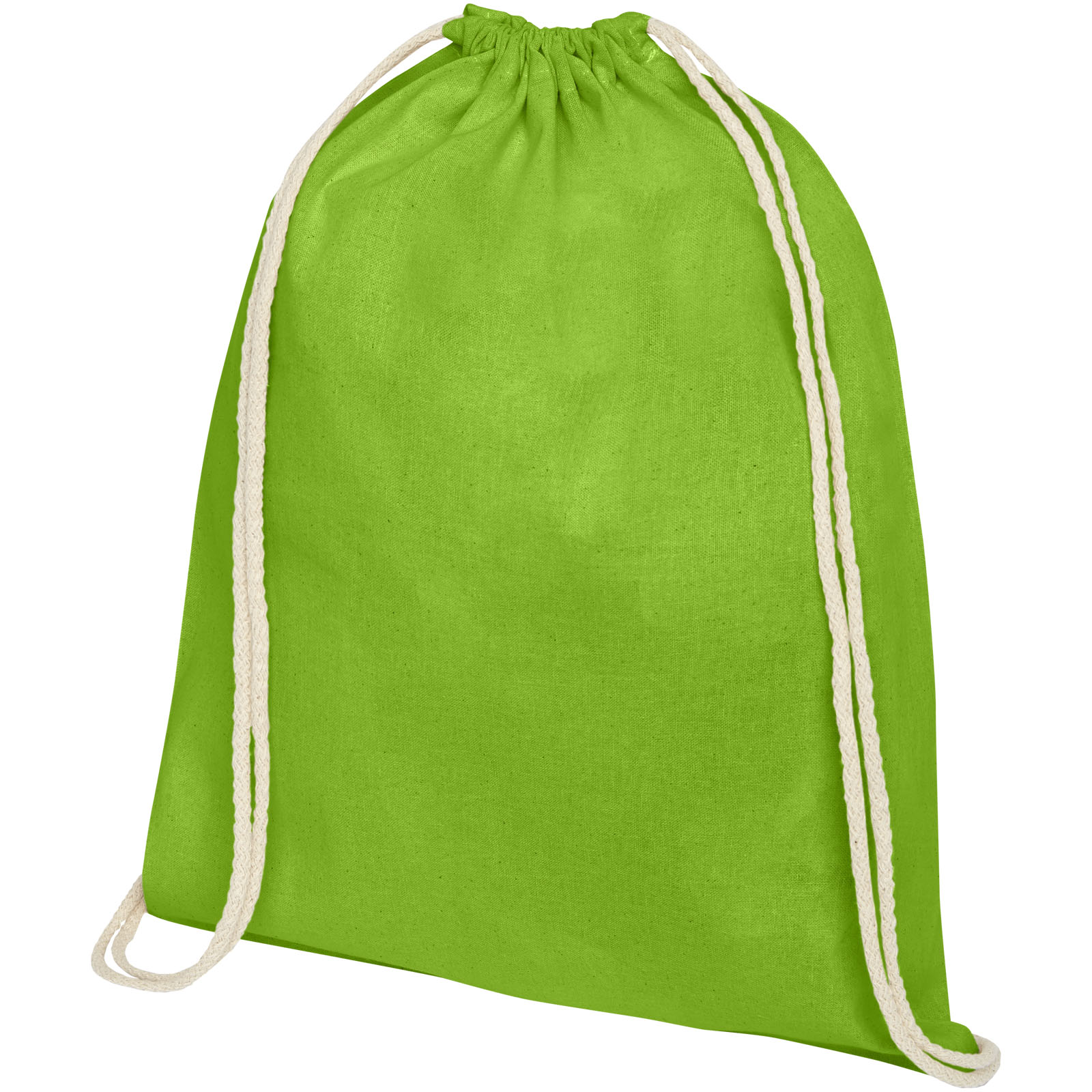 Drawstring bag, Green bag, Cotton canvas, Cord closure, Backpack alternative