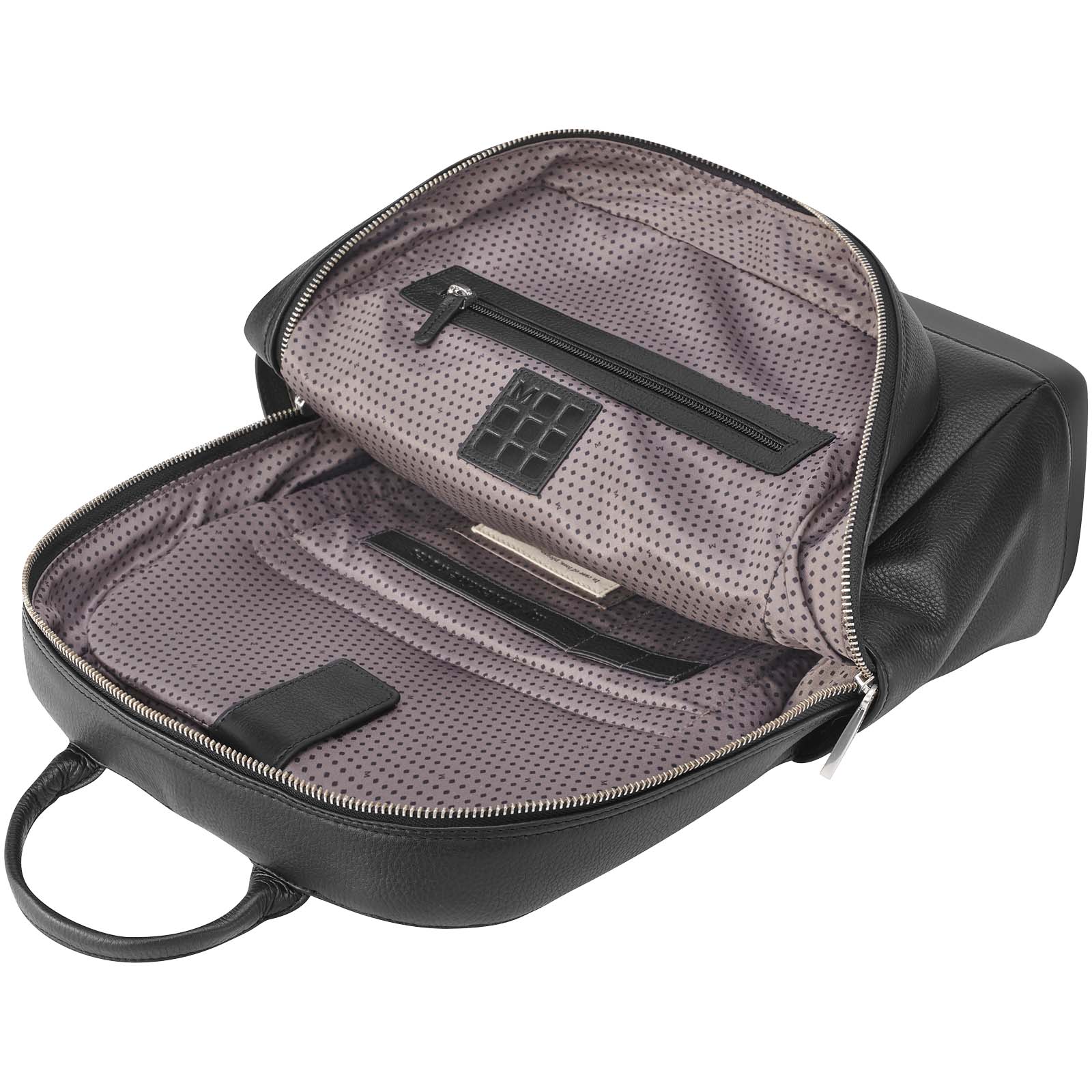 handtasche, brieftasche, schwarz, Leder-Nubuk?, innenfutter mit Punkten