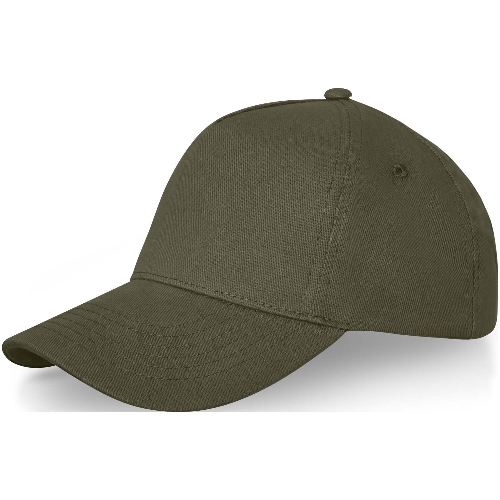 Baseball Cap, Olivgrün, einfacher Hut, Sechs-Paneel, gebogener Schirm