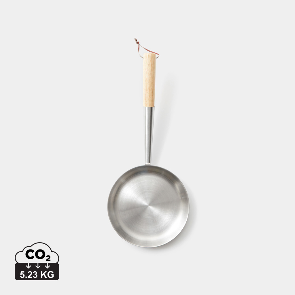 Kochtopf, Kochgeschirr, Bratpfanne, kochpfanne, stahlpfanne, holzgriff, rund, minikochept