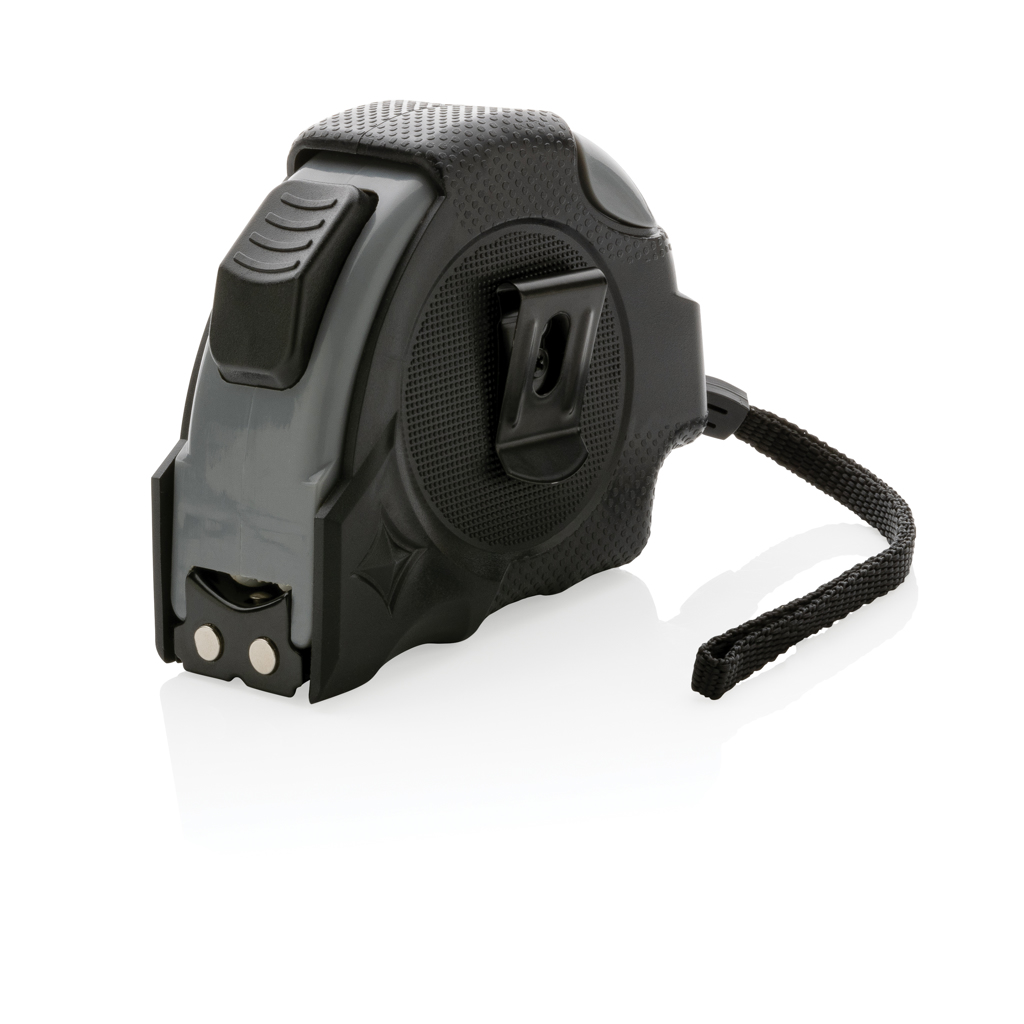 Elektronik, Taschenmaßstab, Gurtband, Schwarz, Kompakt, Klemmverschluss