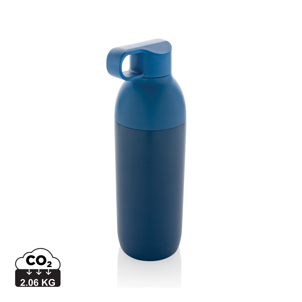 Trinkflasche, Aluminium, Dunkelblau, Sportflasche, Verschluss mit Griff, wasserflasche, trinkflasche, dunkelblau, stahl, ko2-kompression, Trinkflasche, Wasserflasche, Blau, Aluminium, Kappe