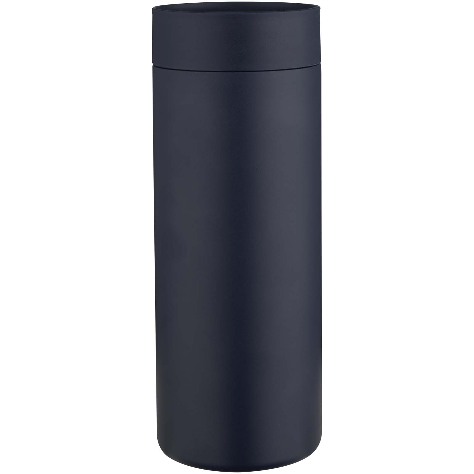 Thermos, Beverage bottle, Travel mug, Stainless steel, Dark blue