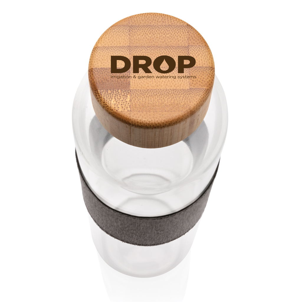 Glasflasche, Korkdeckel, Holzdeckel, Trinkflasche, Made of wood