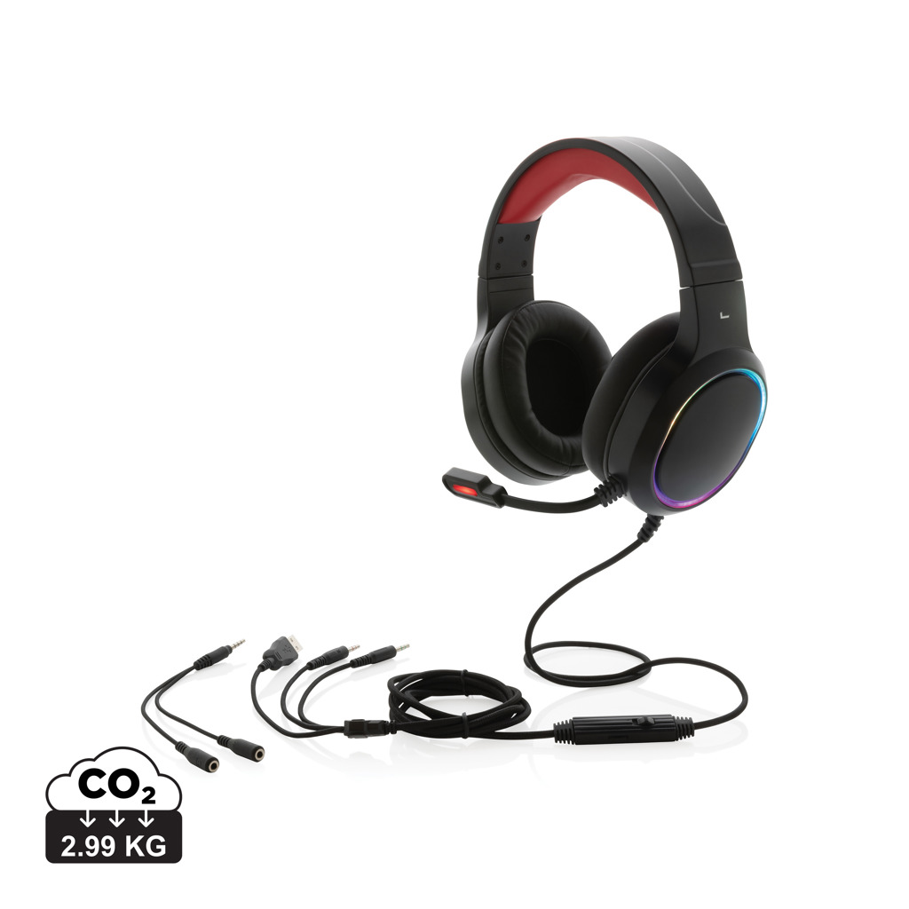 Elektronik, Kopfhörer, headset, over-ear, gaming, stereo, usb-connector, Kopfhörer, Gaming-Headset, Over-Ear, RGB-Beleuchtung, USB/3.5mm Kabel, Kopfhörer, Gaming-Headset, Over-Ear, RGB-Beleuchtung, Mikrofon