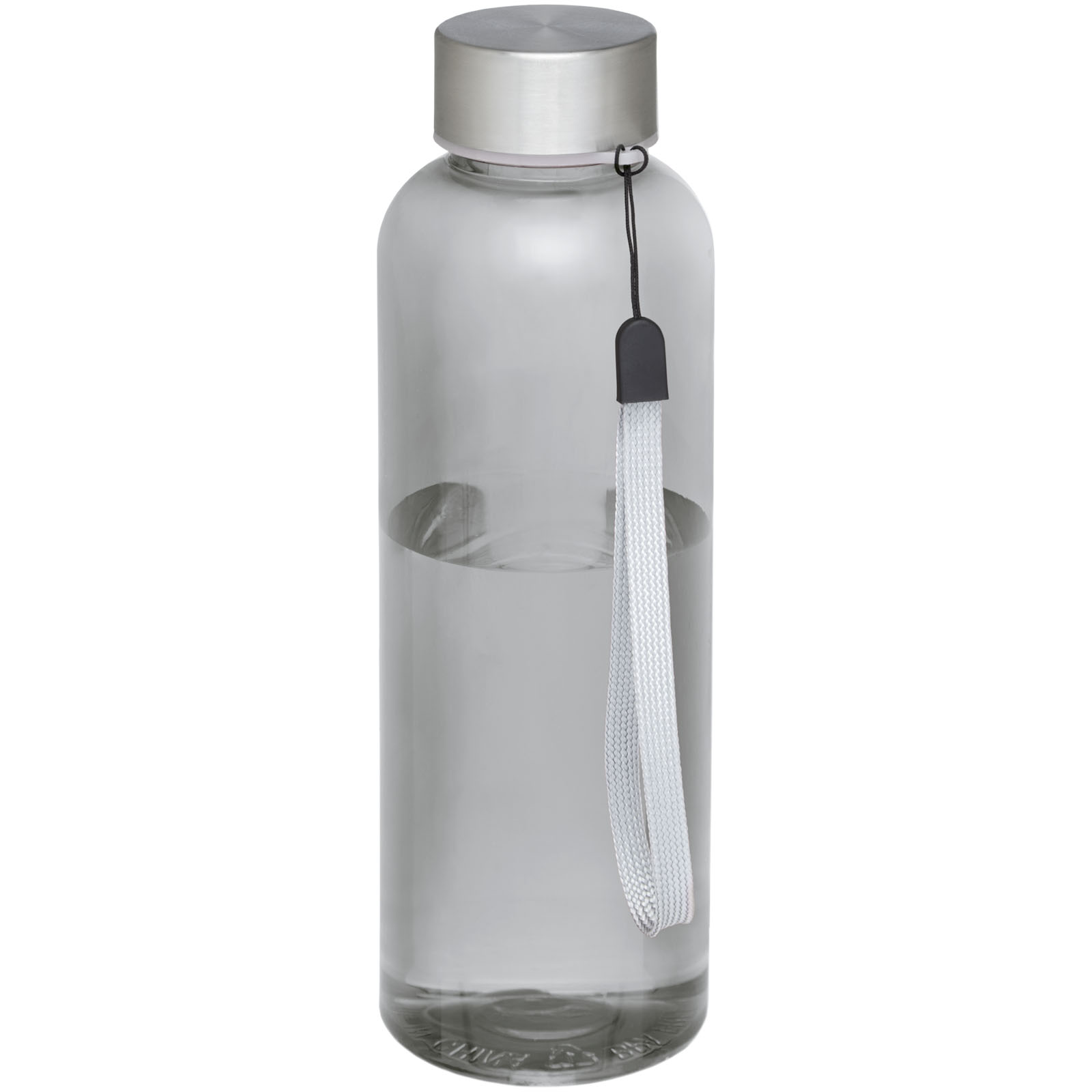 Wasserflasche, Trinkflasche, Glasflasche, Metallkappe, Trageschlaufe