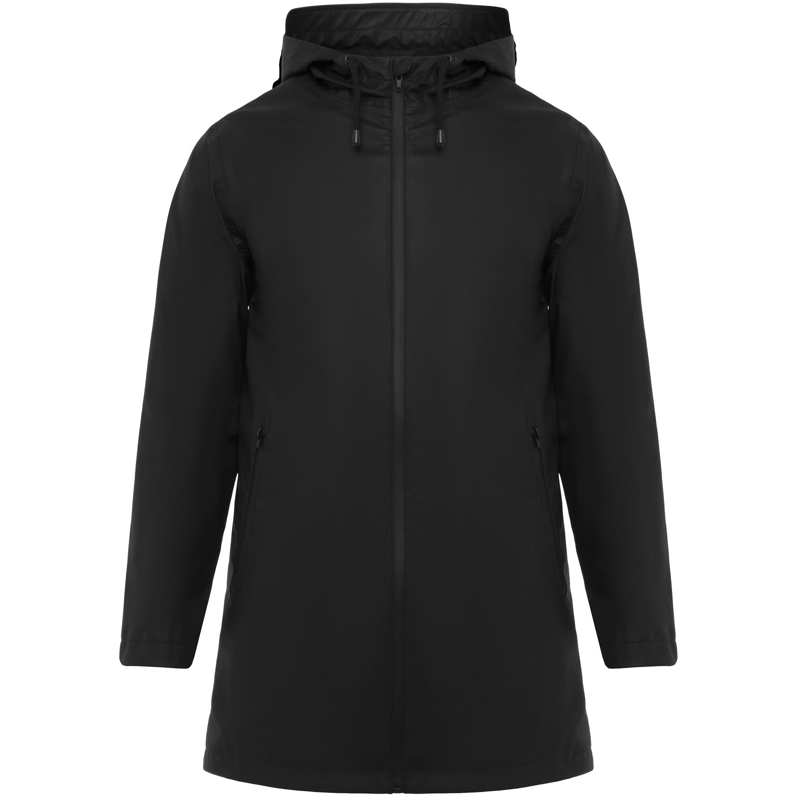 Regenjacke, Hoch geschlossen, Hoodie, Reißverschluss, Kapuzenjacke, Regnjakke, jakke, Ingen mønster, Hood, Lommer, Regenjacke, Lange Jacke, Kapuze, Reißverschluss, Windjacke, jacke, anorak, regenjacke, hooded, schwarz