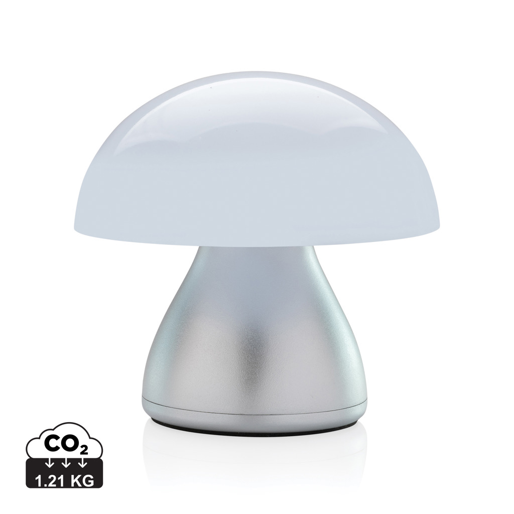 Mushroom, Lampe, Tischlampe, LED, Silver