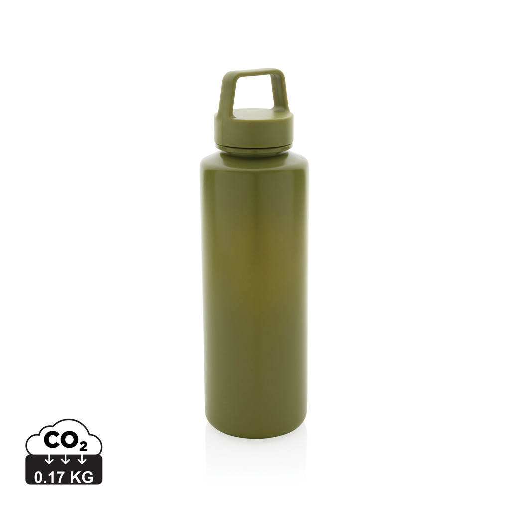wasserflasche, metallflasche, grün, sportflasche, deckelband, Wasserflasche, Metallflasche, Olivgrün, wiederverwendbar, Tragegriff, trinkflasche, olivgrün, Aluminium, Sportsflasche, Gewicht 0.17kg