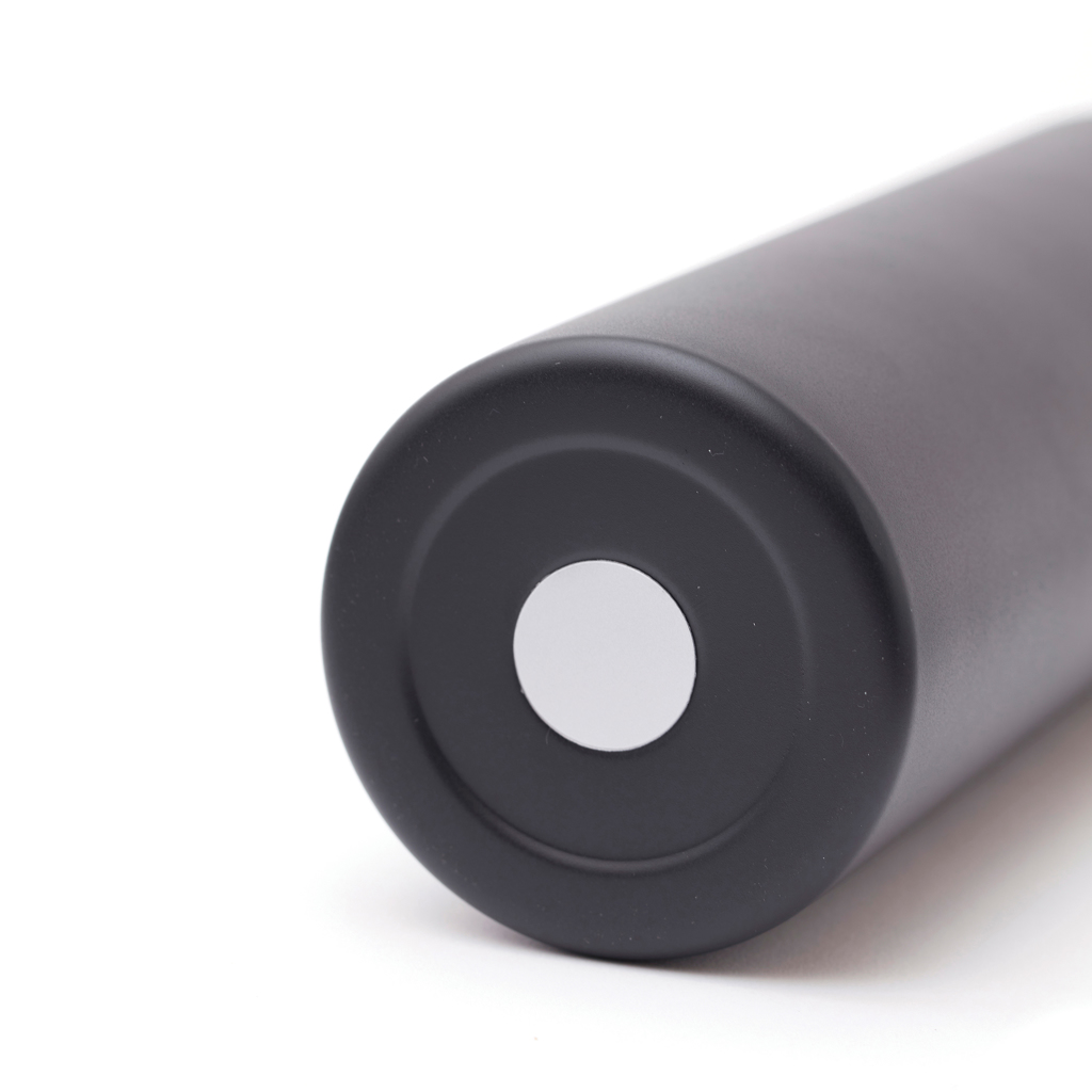 Zylinder, Griff, Zylinder, Schwarz, metallen Punkt, kreisförmiges Ende