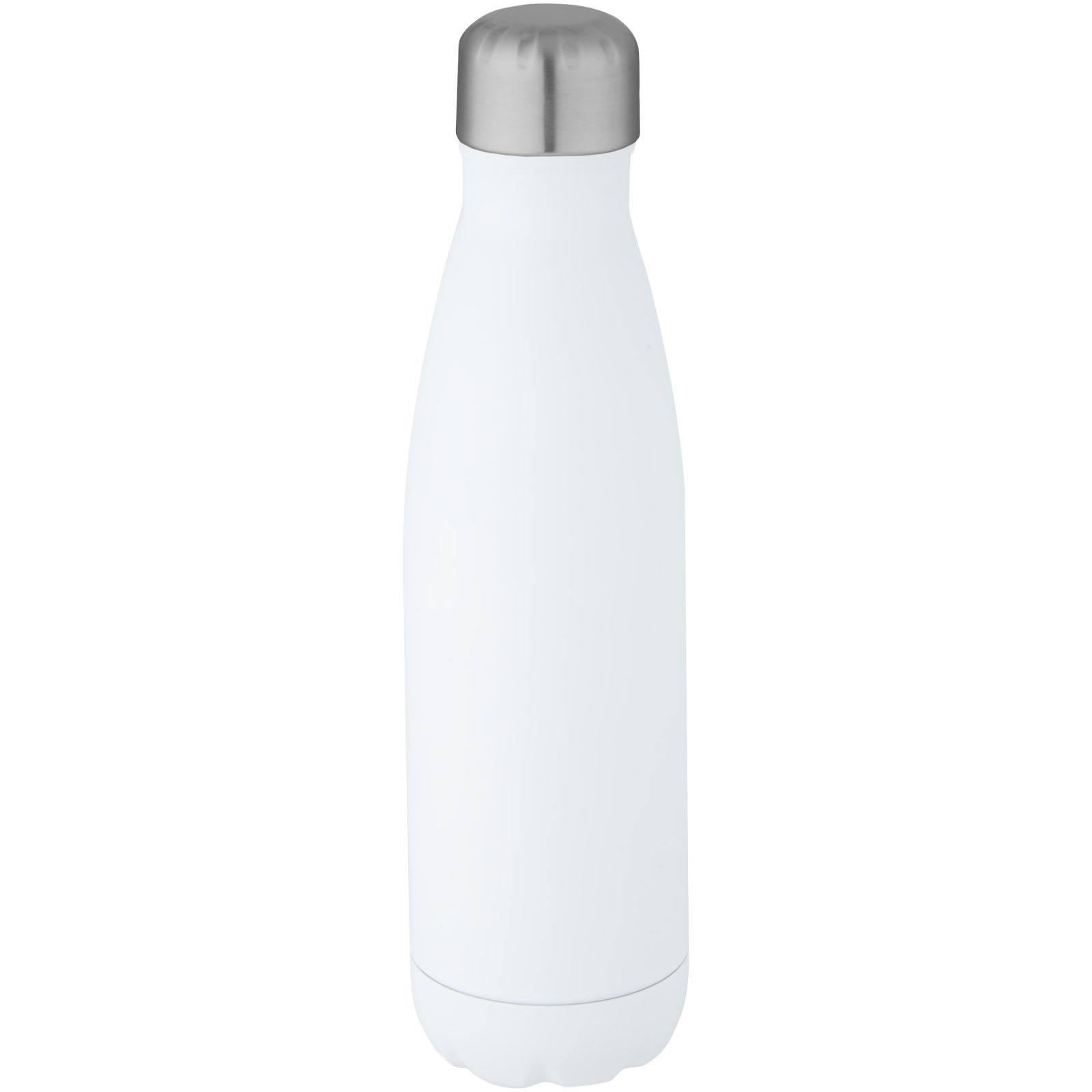 Flasche, Trinkflasche, Stahlkappe, weiß, Metalldesign, Thermoflasche, Stahlkappe, rostfrei, weiße Flasche, Isolierung