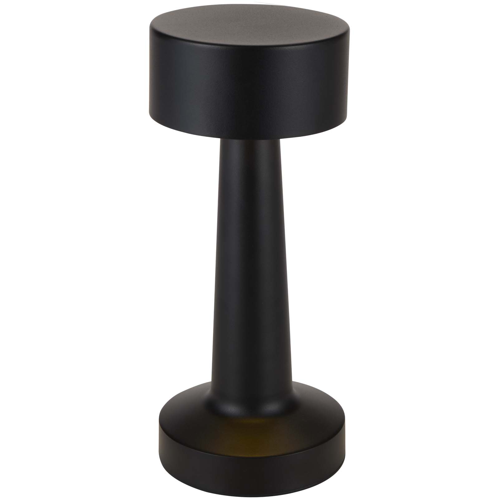 Standleuchte, Tischleuchte, Schwarz, Metall, Rund