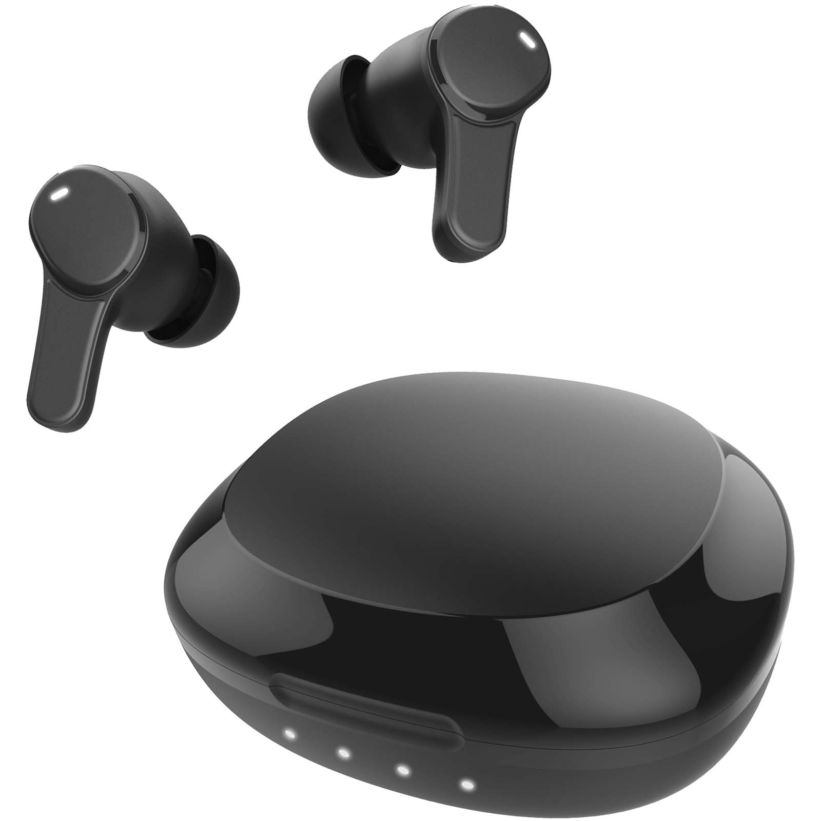 Kopfhörer, In-Ear, Bluetooth, Ladecase, Schwarz