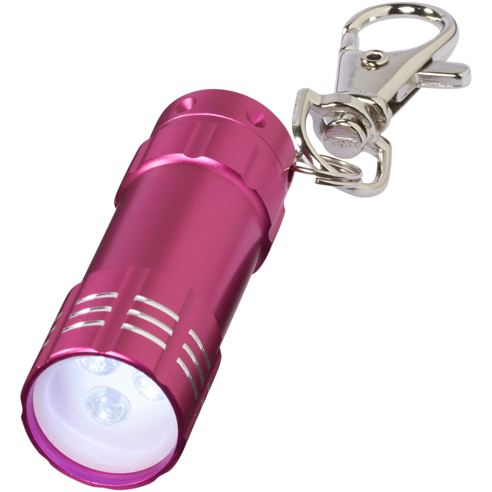 rotary flashlight, LED, Schlüsselanhänger, Mini-Taschenlampe, Metall, Taschenlampe, Mini-Taschenlampe, Schlüsselanhänger, Pink, LED, LED, Taschenlampe, Keychain, Mini, Magenta