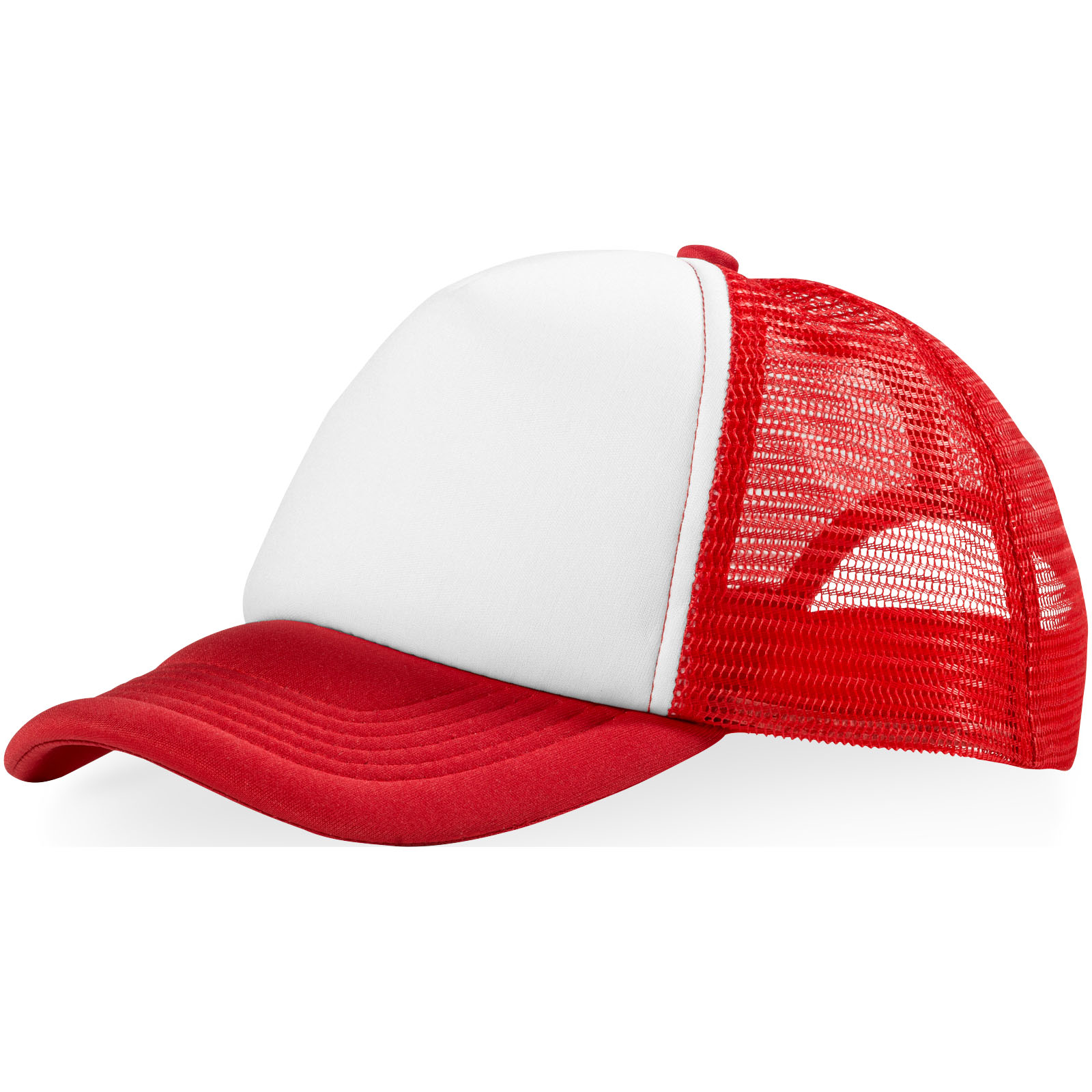 Baseball cap, Trucker cap, Rot, Mesh-Rückseite, Zweifarbig, Cap, Trucker Cap, Mesh Back, Rot, Zweifarbig, Cap, Meshcap, Red cap, White front, Baseball cap